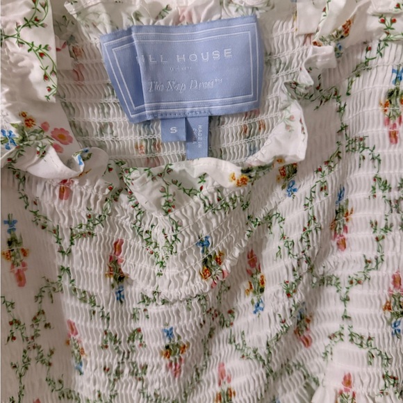 Floral Smocked Hill House Home Ellie Nap Dress with Ruffle Straps - Picture 2 of 3